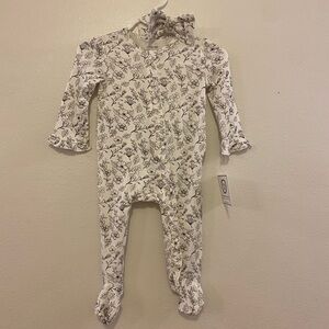 Floral Bamboo Sleeper with bow